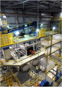 Resin Coated Sand Plant Interior Interior of Frac Sand Facility